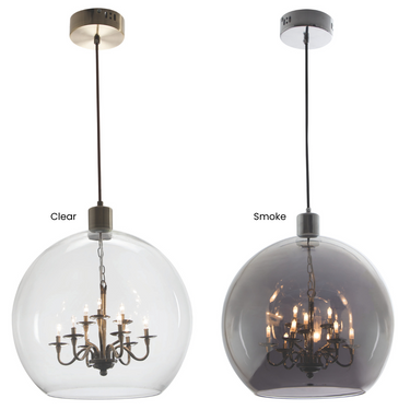 LuxeFusion Brass & Chrome Pendant